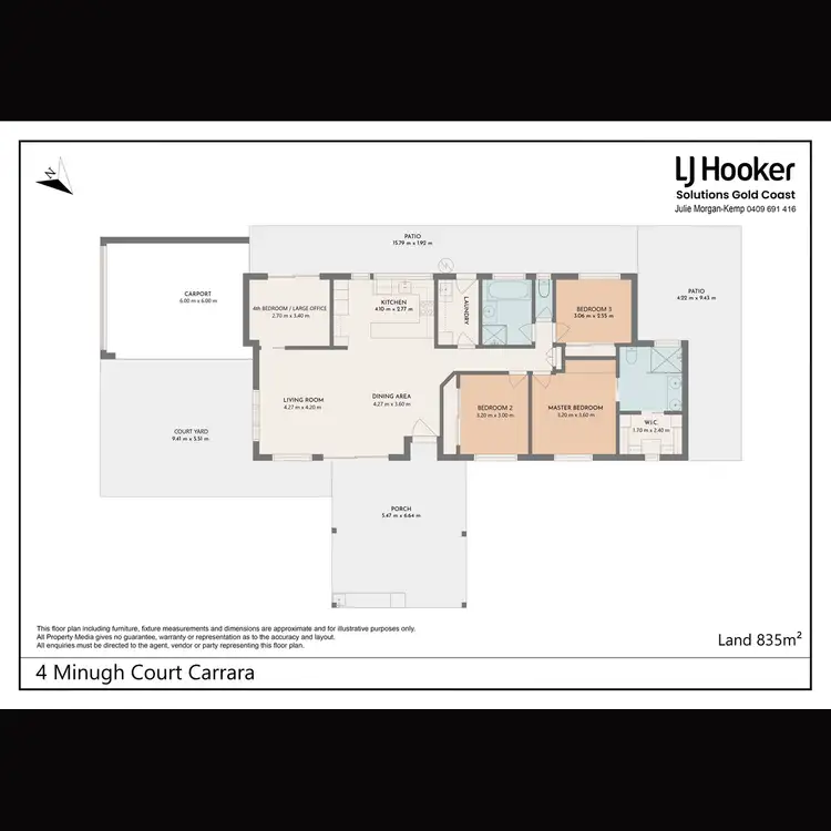 Floorplan of Homely house listing, 4 Minugh Court, Carrara QLD 4211