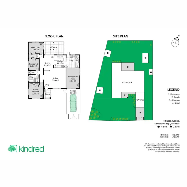 Floorplan of Homely house listing, 44 Kate Avenue, Deception Bay QLD 4508