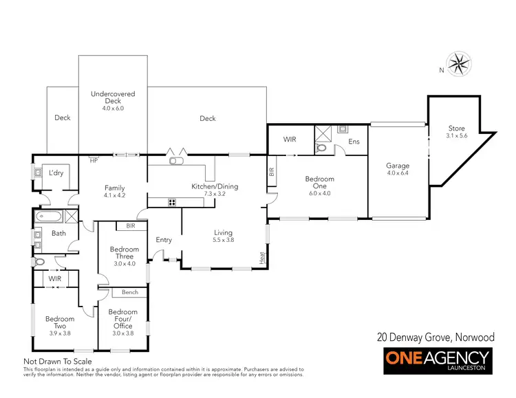 Floorplan of Homely house listing, 20 Denway Grove, Norwood TAS 7250