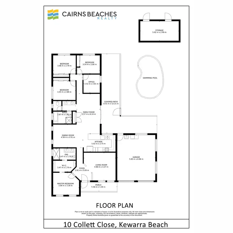 Floorplan of Homely house listing, 10 Collett Close, Kewarra Beach QLD 4879