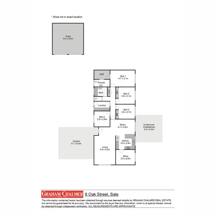 Floorplan of Homely house listing, 6 Oak Street, Sale VIC 3850
