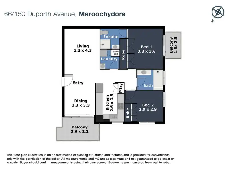Floorplan of Homely unit listing, 66/150 Duporth Avenue, Maroochydore QLD 4558