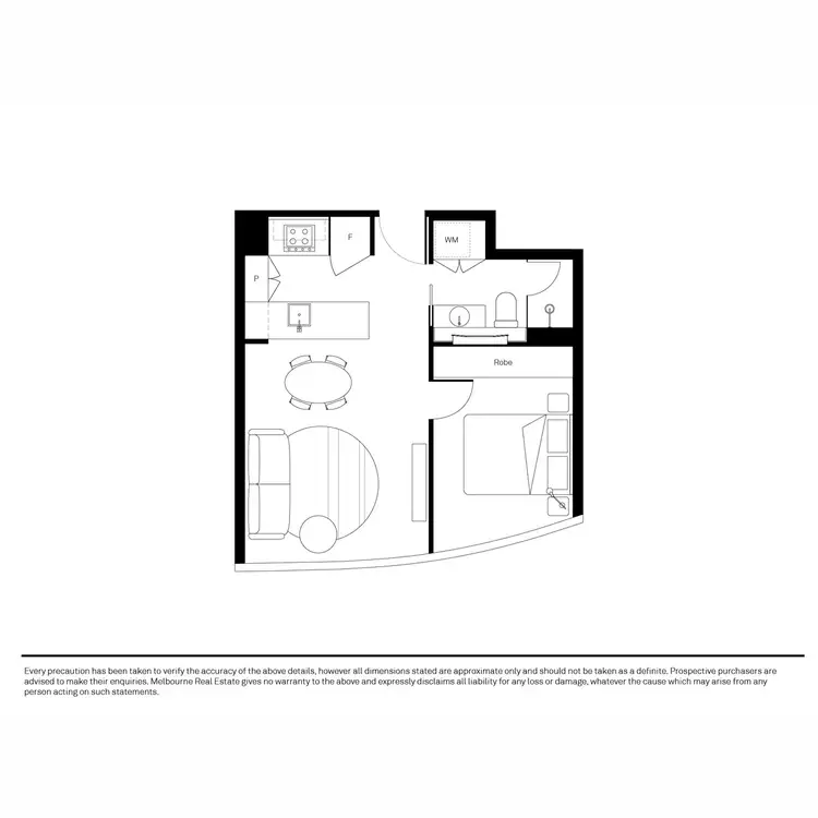 Floorplan of Homely apartment listing, 2205/228 La Trobe Street, Melbourne VIC 3000