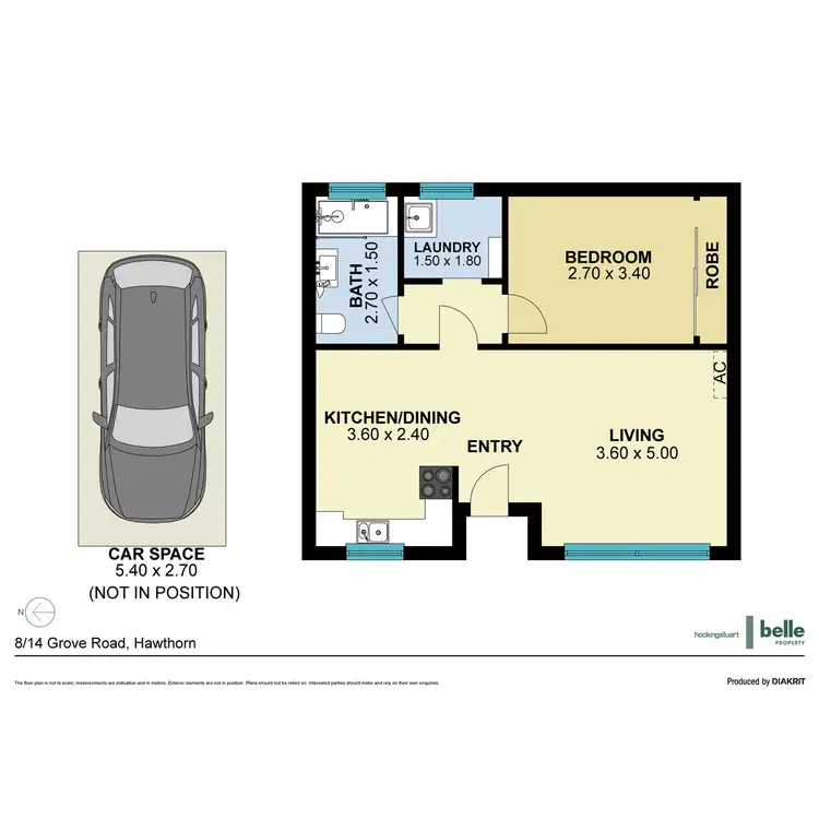 Floorplan of Homely apartment listing, 8/14 Grove Road, Hawthorn VIC 3122