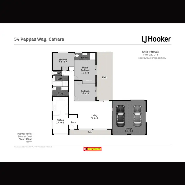 Floorplan of Homely house listing, 54 Pappas Way, Carrara QLD 4211