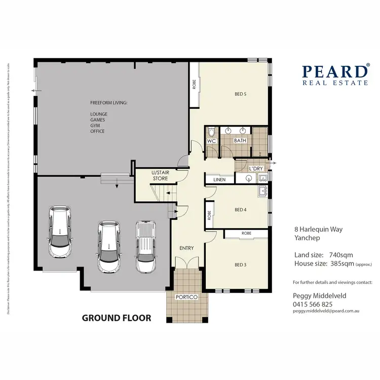 Floorplan of Homely house listing, 8 Harlequin Way, Yanchep WA 6035