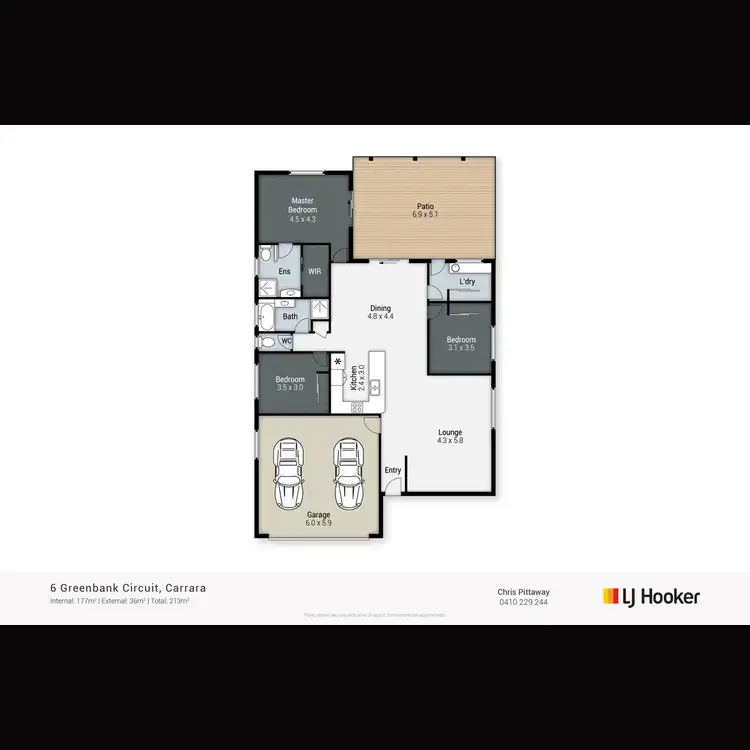 Floorplan of Homely house listing, 6 Greenbank Circuit, Carrara QLD 4211
