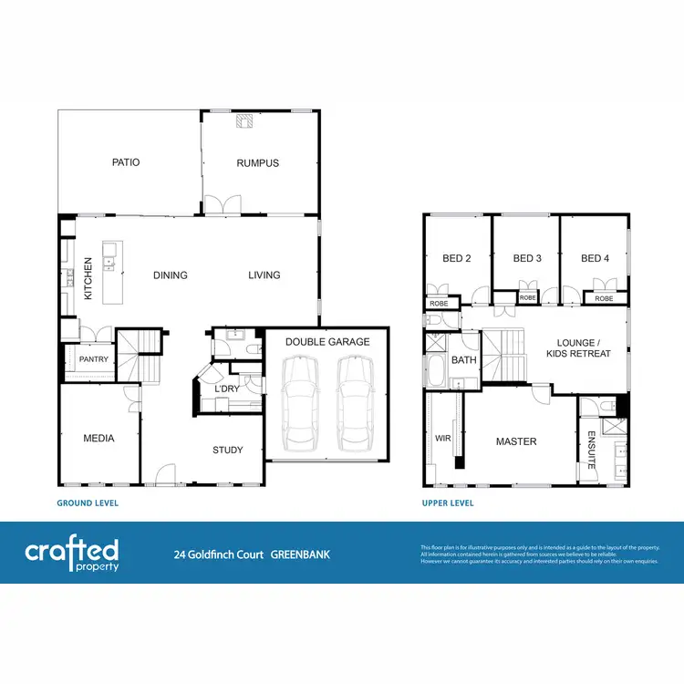 Floorplan of Homely house listing, 24 Goldfinch Court, Greenbank QLD 4124