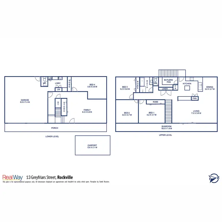 Floorplan of Homely house listing, 13 Greyfriars Street, Rockville QLD 4350