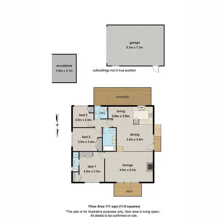 Floorplan of Homely house listing, 9 Berrys Road, Emerald VIC 3782