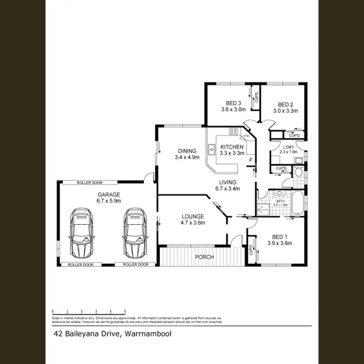 Floorplan of Homely house listing, 42 Baileyana Drive, Warrnambool VIC 3280