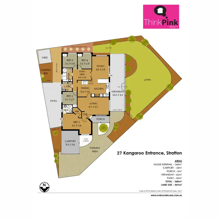Floorplan of Homely house listing, 27 Kangaroo Entrance, Stratton WA 6056