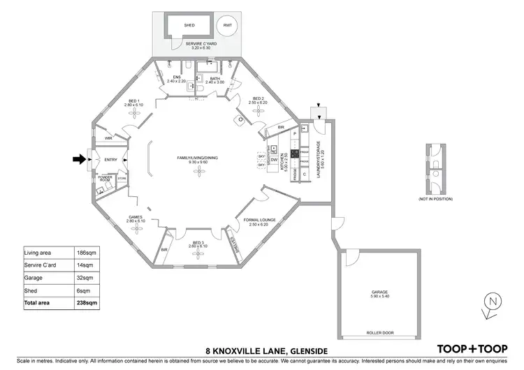 Floorplan of Homely house listing, 8 Knoxville Lane, Glenside SA 5065
