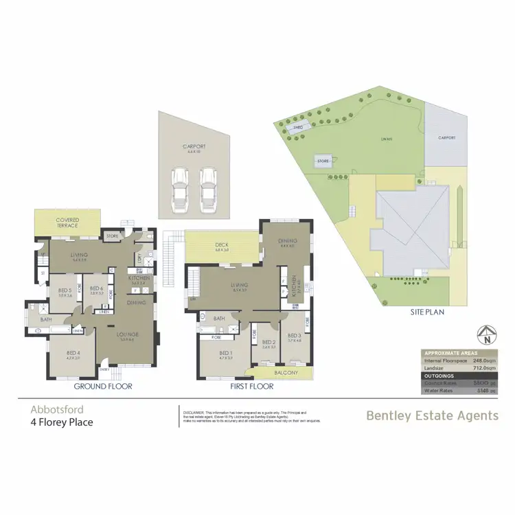 Floorplan of Homely house listing, 4 Florey Place, Abbotsford NSW 2046