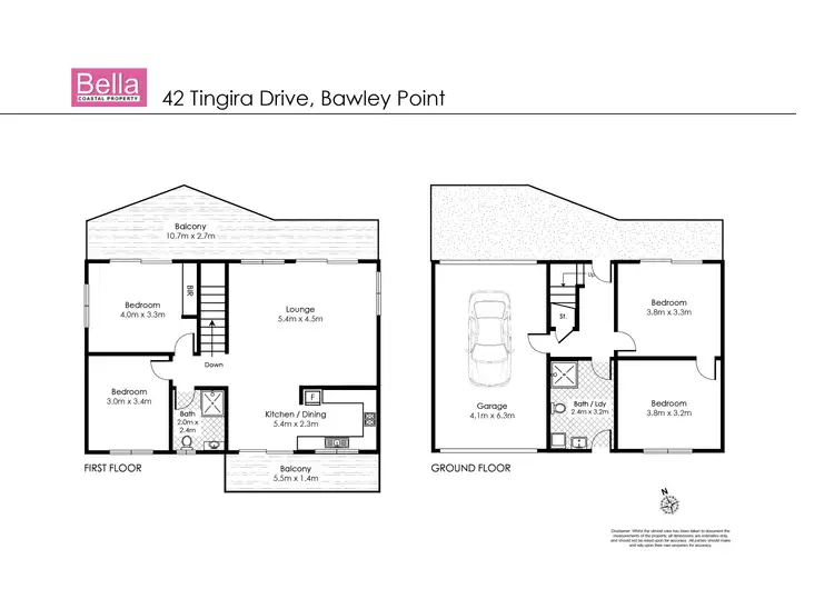 Floorplan of Homely house listing, 42 Tingira Drive, Bawley Point NSW 2539