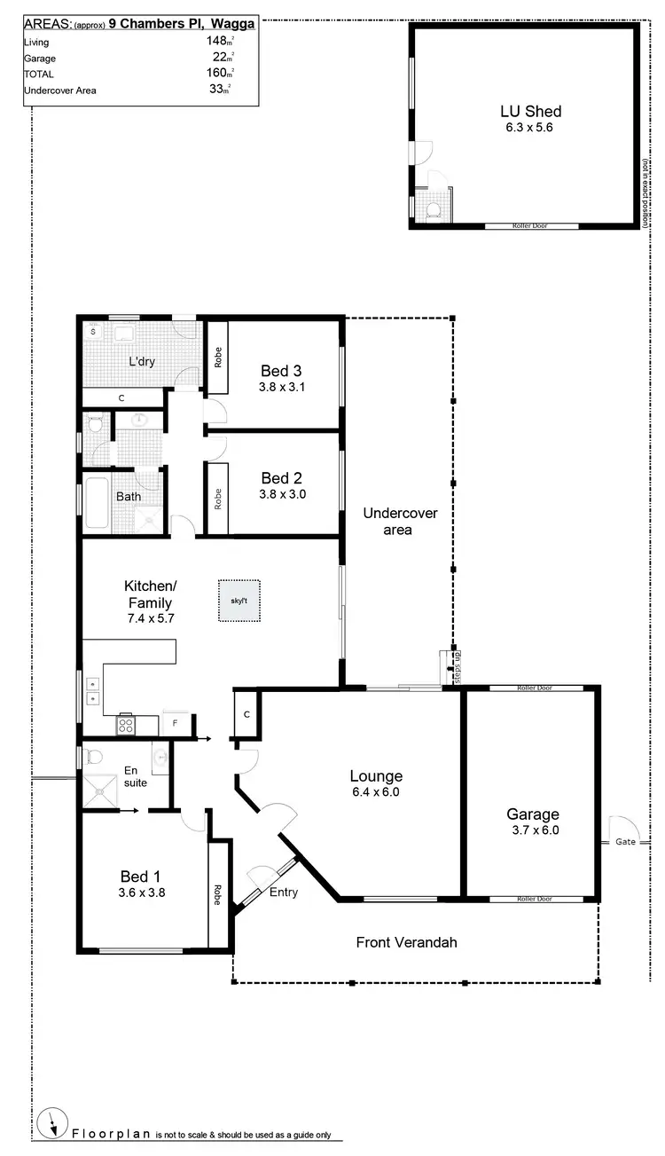 Floorplan of Homely house listing, 9 Chambers Place, Wagga Wagga NSW 2650