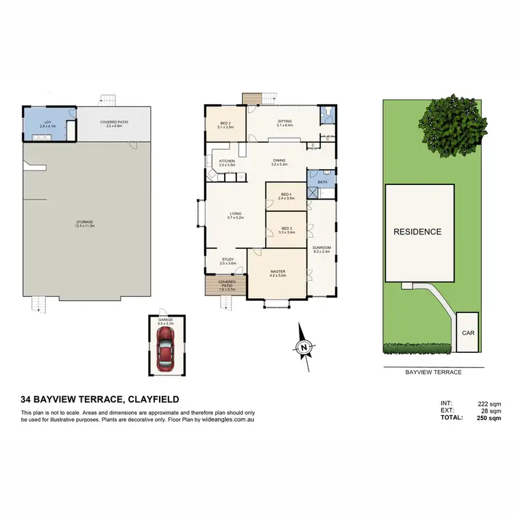 Floorplan of Homely house listing, 34 Bayview Terrace, Clayfield QLD 4011