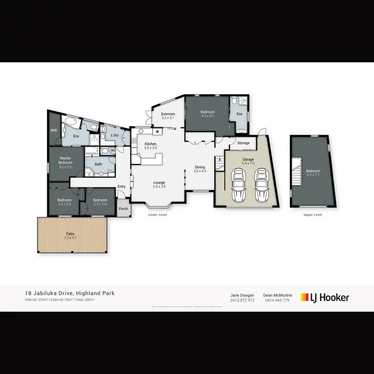 Floorplan of Homely house listing, 18 Jabiluka Drive, Highland Park QLD 4211