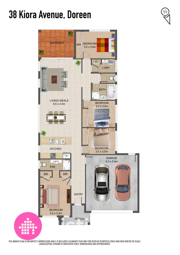 Floorplan of Homely house listing, 38 Kiora Avenue, Doreen VIC 3754