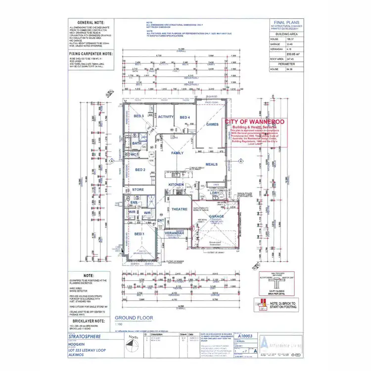 Floorplan of Homely house listing, 67 Leeway Loop, Alkimos WA 6038