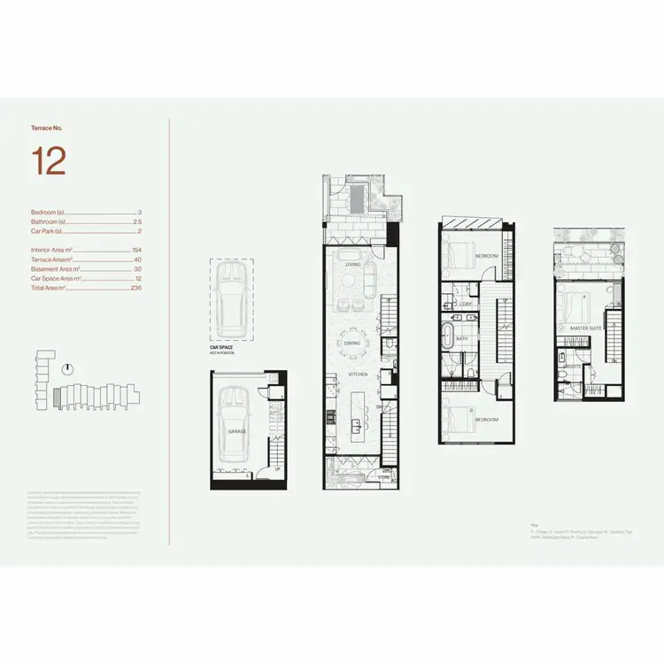 Floorplan of Homely townhouse listing, 12/573 Glenferrie Road, Hawthorn VIC 3122