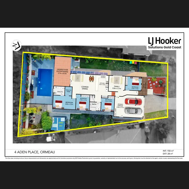 Floorplan of Homely house listing, 4 Aden Place, Ormeau QLD 4208