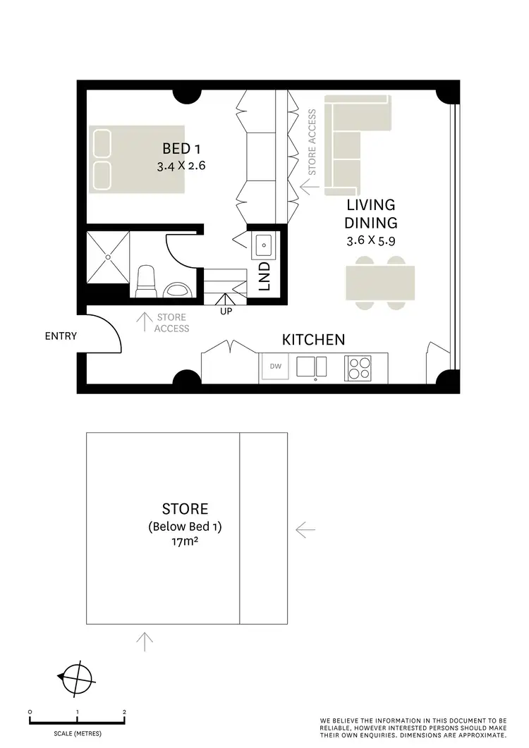 Floorplan of Homely apartment listing, 2/15-19 Boundary Street, Darlinghurst NSW 2010