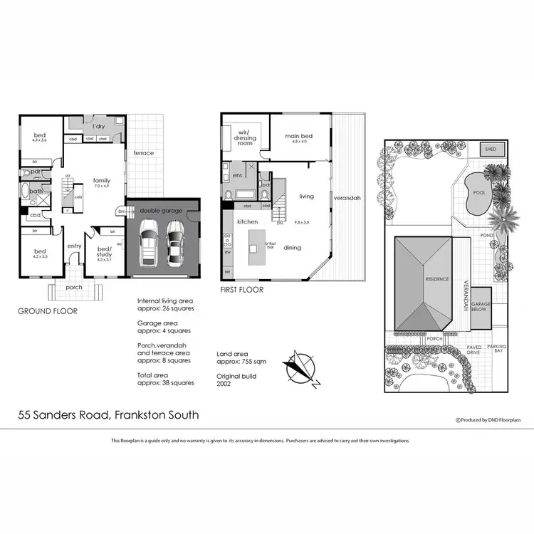 Floorplan of Homely house listing, 55 Sanders Road, Frankston South VIC 3199