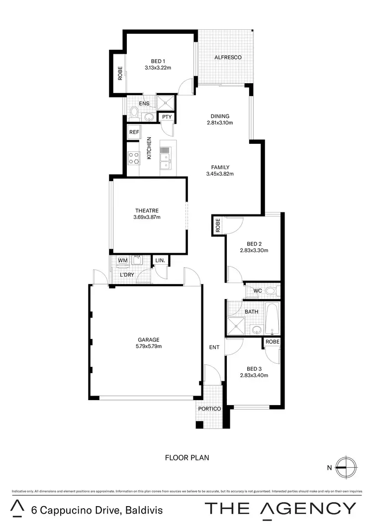 Floorplan of Homely house listing, 6 Cappuccino Drive, Baldivis WA 6171