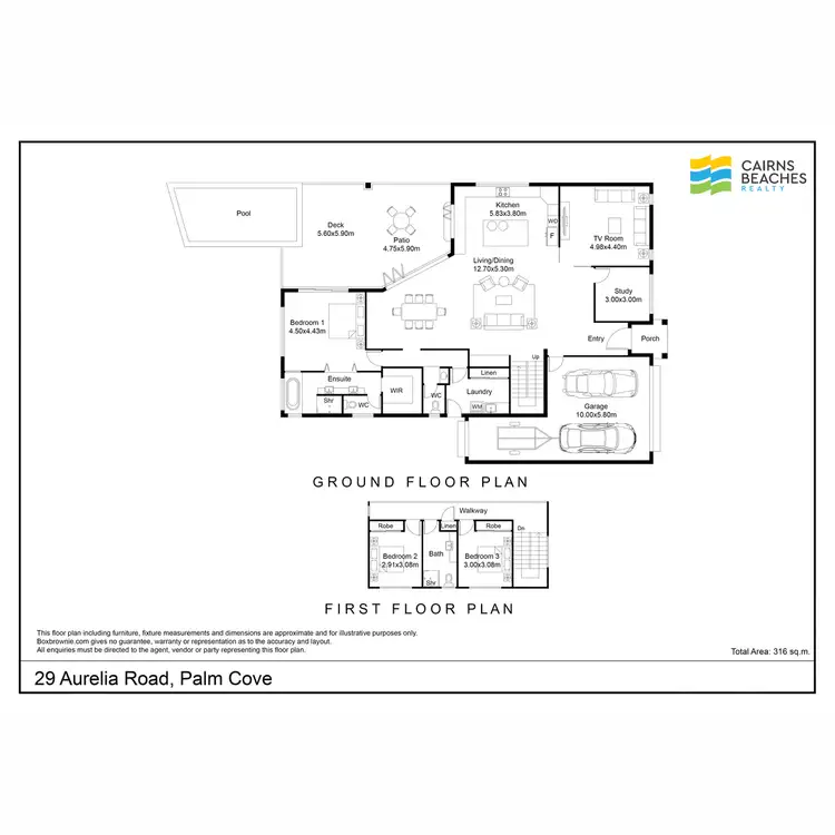Floorplan of Homely house listing, 29 Aurelia Road, Palm Cove QLD 4879