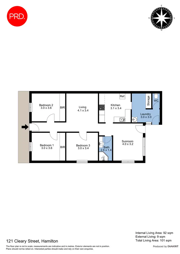 Floorplan of Homely house listing, 121 Cleary Street, Hamilton NSW 2303
