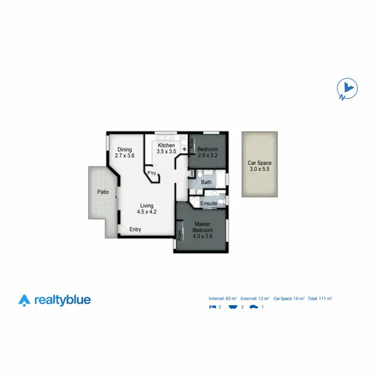 Floorplan of Homely apartment listing, 3/8 Mountain View Avenue, Miami QLD 4220