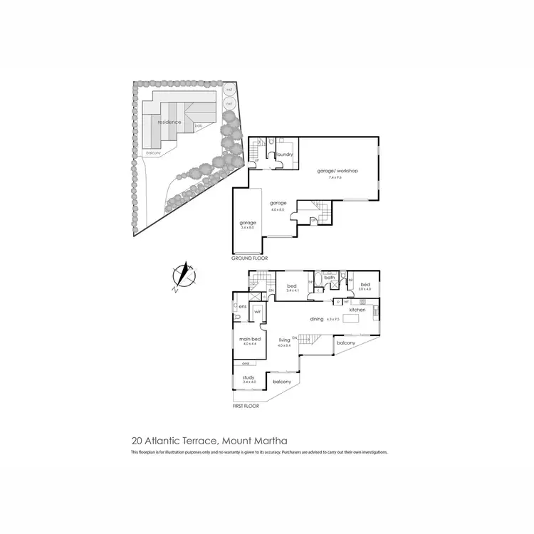 Floorplan of Homely house listing, 20 Atlantic Terrace, Mount Martha VIC 3934