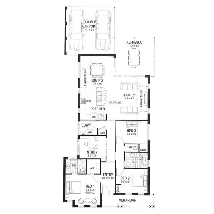Floorplan of Homely house listing, 8 Pymore Crescent, Butler WA 6036