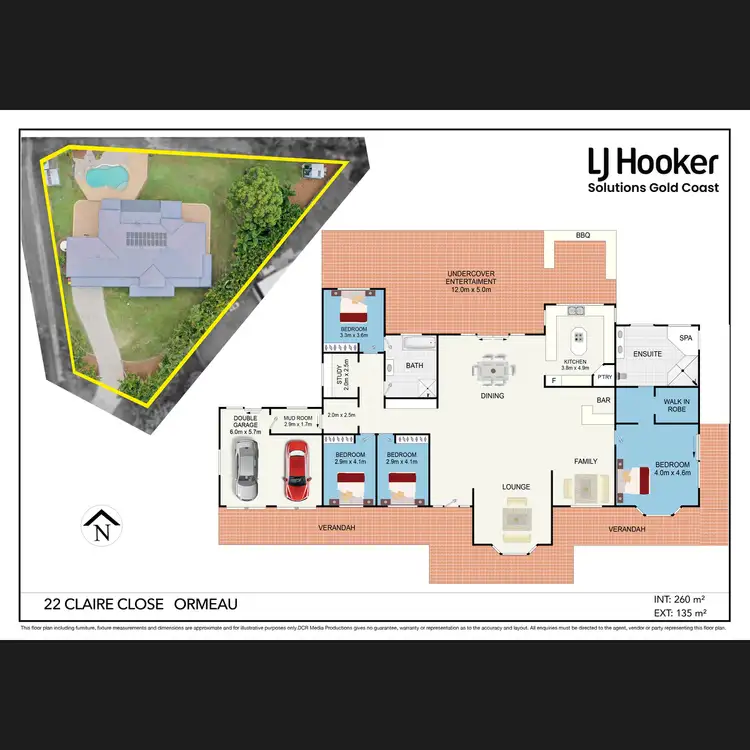 Floorplan of Homely house listing, 22 Claire Close, Ormeau QLD 4208