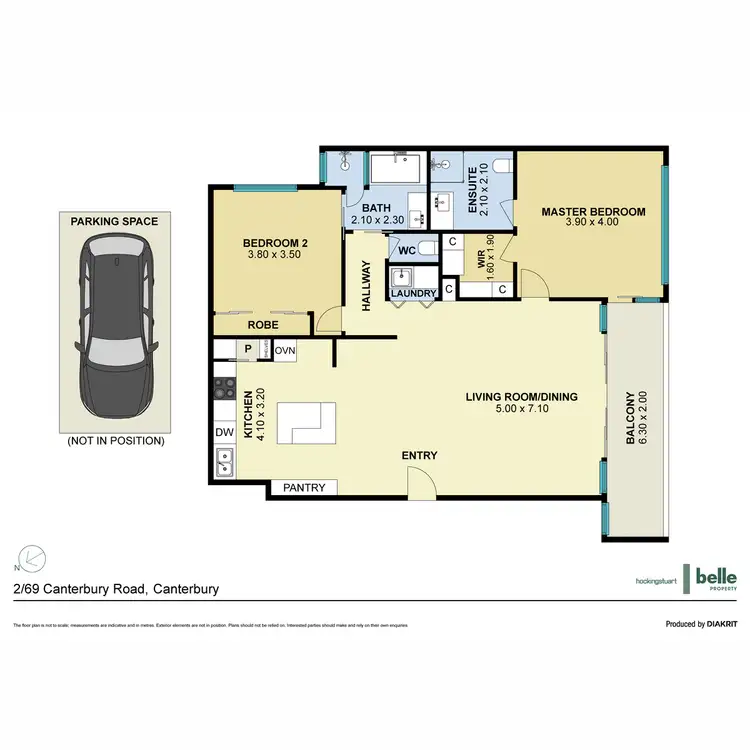Floorplan of Homely apartment listing, 2/69 Canterbury Road, Canterbury VIC 3126
