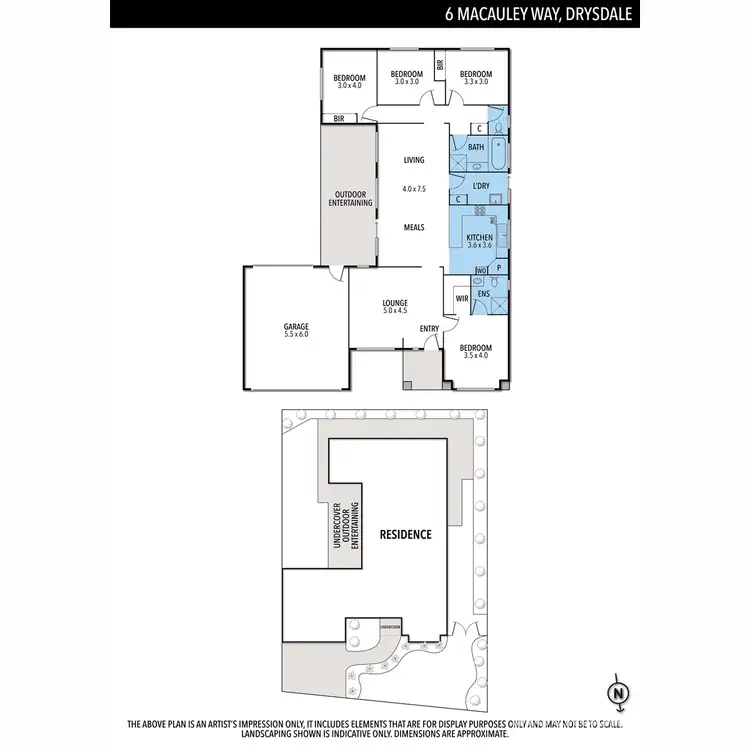 Floorplan of Homely house listing, 6 Macauley Way, Drysdale VIC 3222