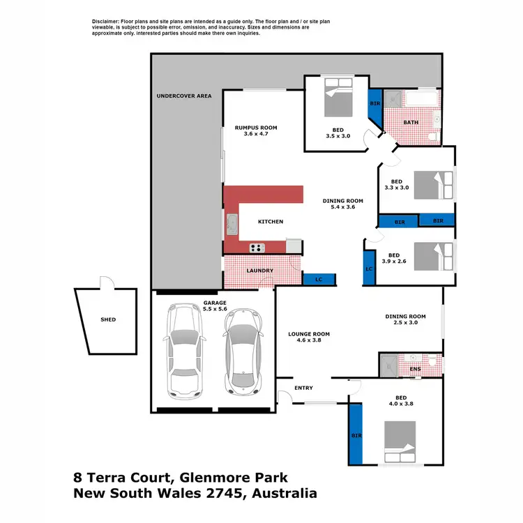 Floorplan of Homely house listing, 8 Terra Court, Glenmore Park NSW 2745