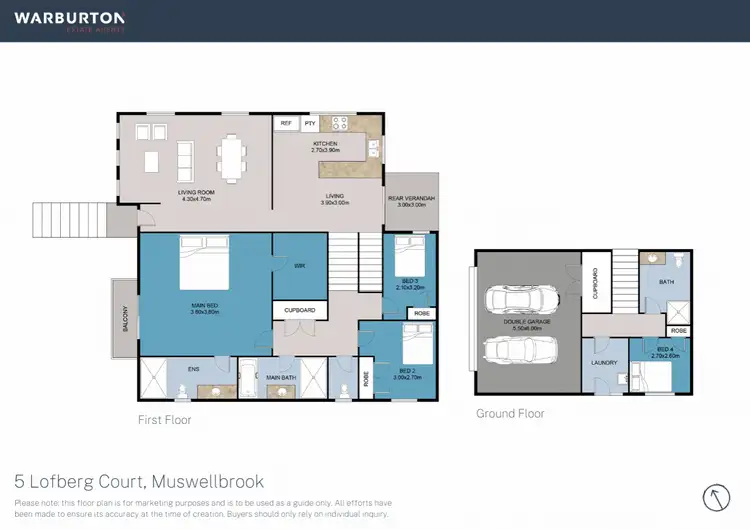 Floorplan of Homely house listing, 5 & 5a Lofberg Circuit, Muswellbrook NSW 2333