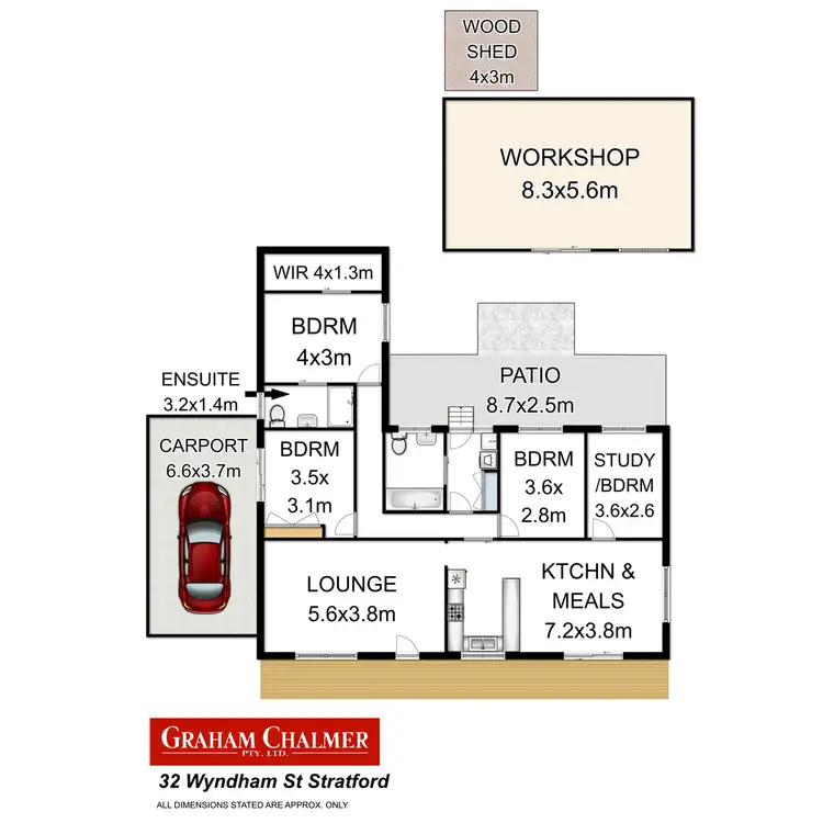 Floorplan of Homely house listing, 32 Wyndham Street, Stratford VIC 3862