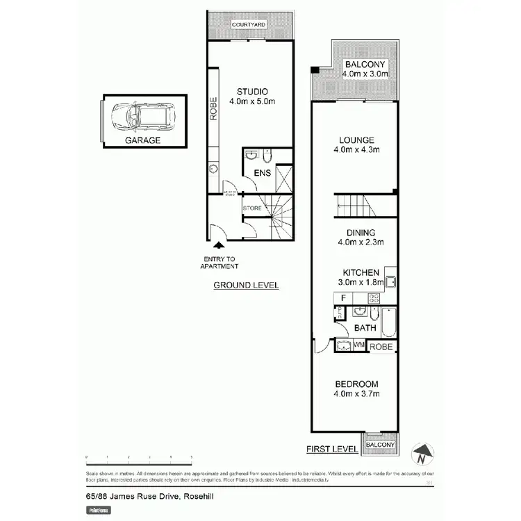 Floorplan of Homely unit listing, 88 James Ruse Drive, Parramatta NSW 2150