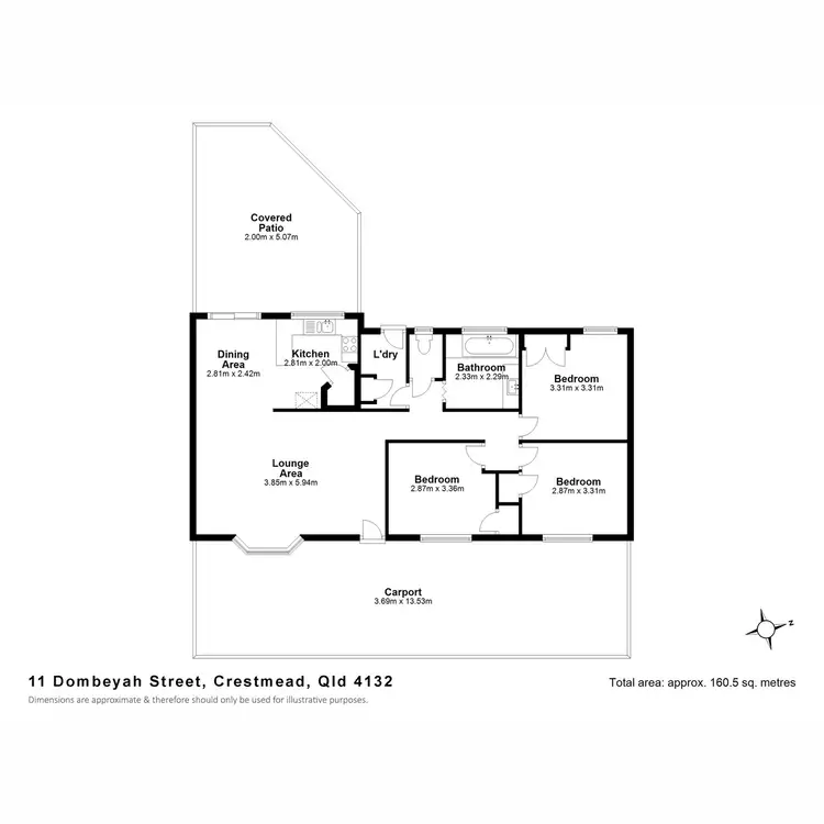 Floorplan of Homely house listing, 11 Dombeyah Street, Crestmead QLD 4132