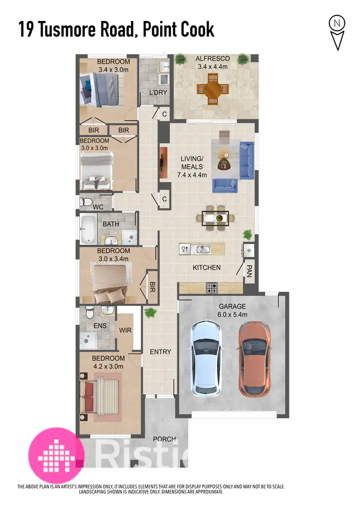 Floorplan of Homely house listing, 19 Tusmore Road, Point Cook VIC 3030