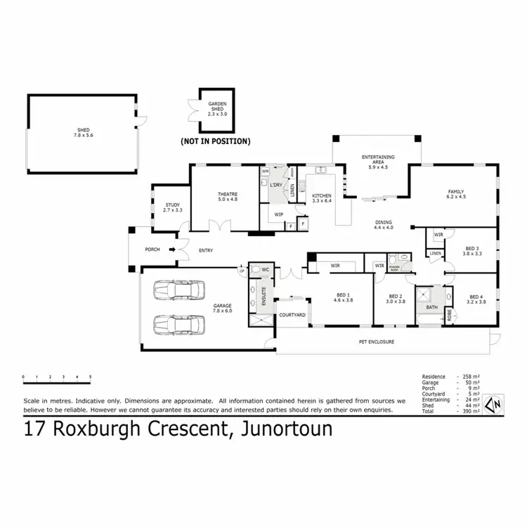 Floorplan of Homely house listing, 17 Roxburgh Crescent, Junortoun VIC 3551