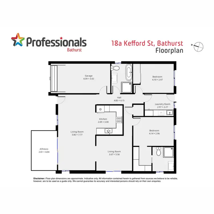 Floorplan of Homely house listing, 18A Kefford Street, Bathurst NSW 2795