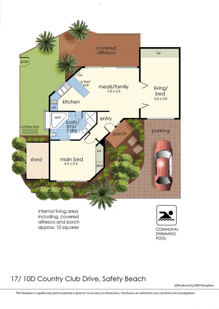 Floorplan of Homely unit listing, 17/10D Country Club Drive, Safety Beach VIC 3936