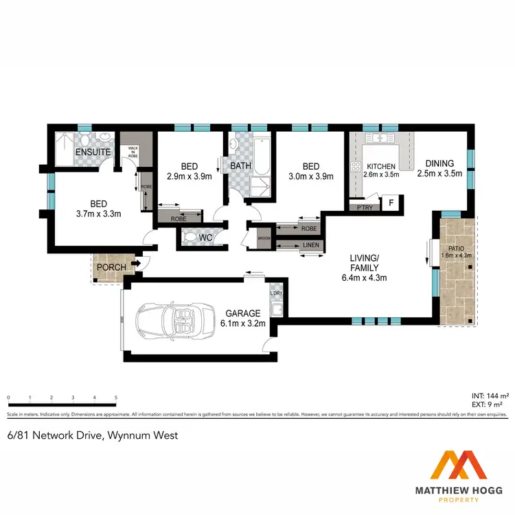 Floorplan of Homely townhouse listing, 6/81 Network Drive, Wynnum West QLD 4178