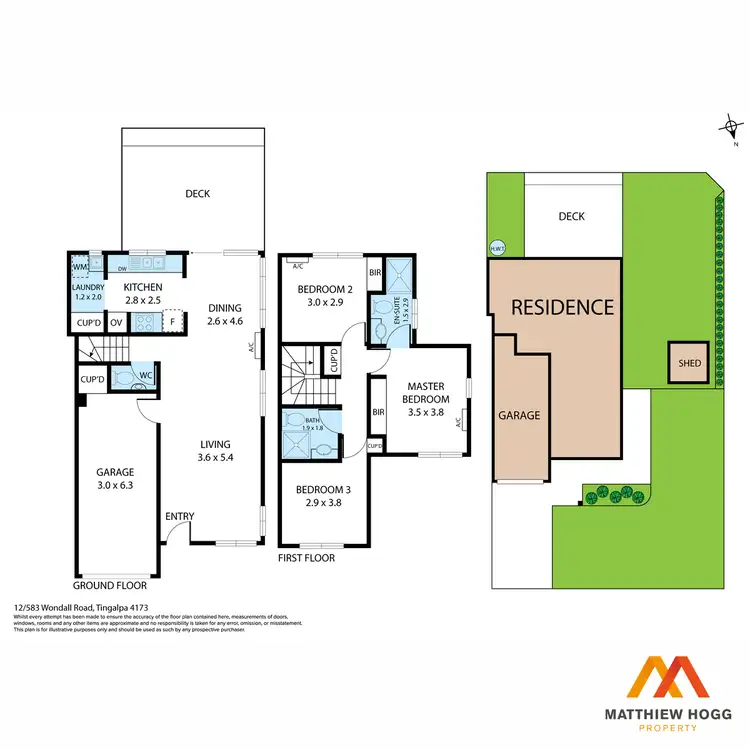 Floorplan of Homely townhouse listing, 12/583 Wondall Road, Tingalpa QLD 4173