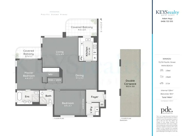 Floorplan of Homely apartment listing, 72/59 Pacific Street, Main Beach QLD 4217