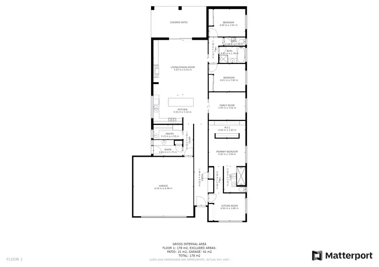 Floorplan of Homely house listing, 14 Lasilla Place, Baranduda VIC 3691
